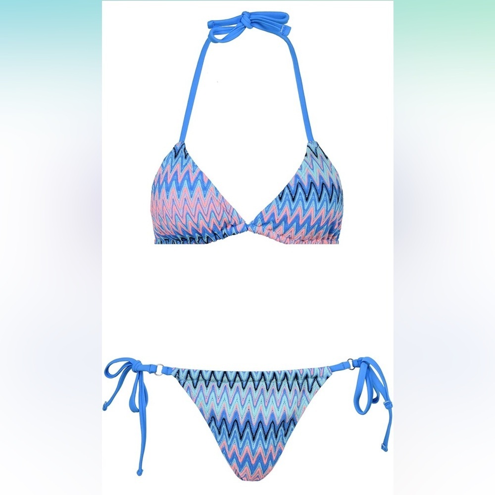 Women's Bikini Swimwear, Summer Beach Sweet 3D Plaid Sexy Swimsuit Bikini NWT M